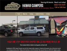 Tablet Screenshot of hawaiicampers.com